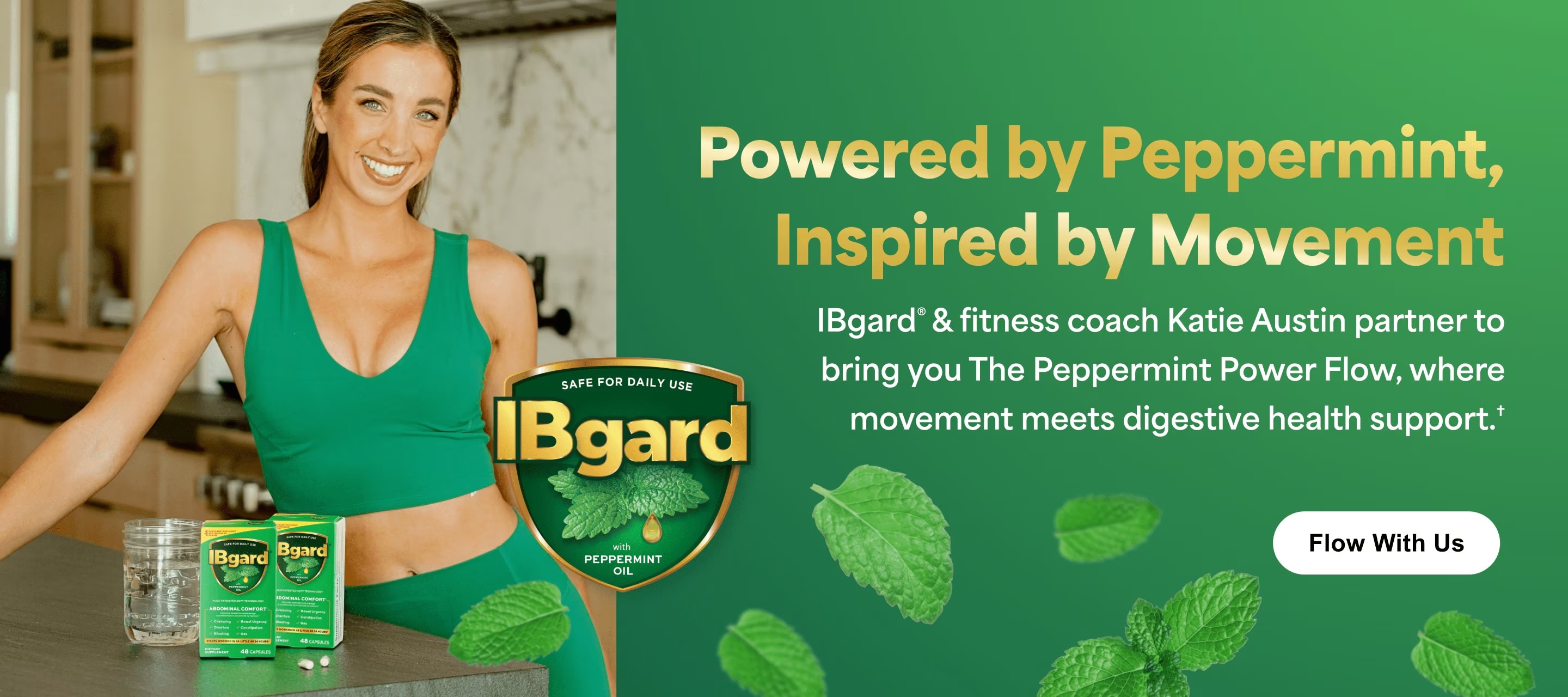 Peppermint Power Flow banner desktop